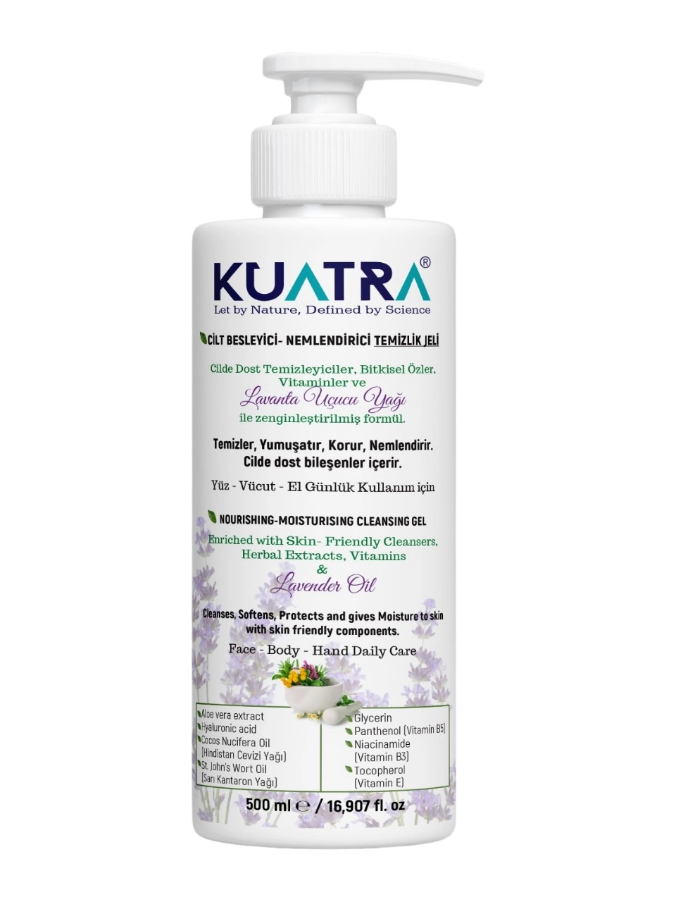 KUATRA NEM. BES. TEMİZLEME JELİ 500 ML