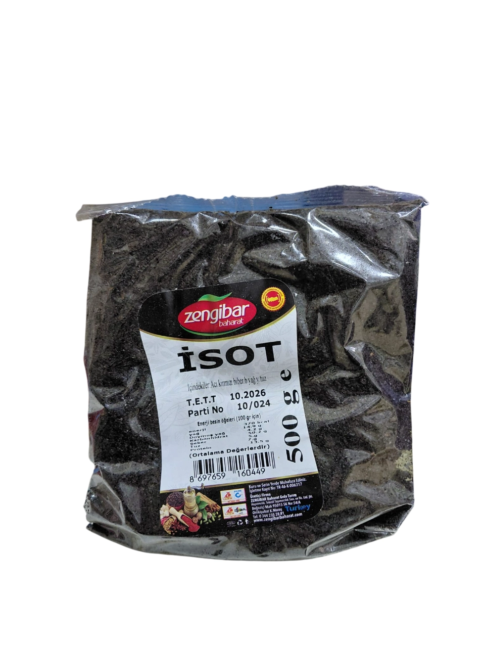 ZENGİBAR İSOT BİBER 500 GR