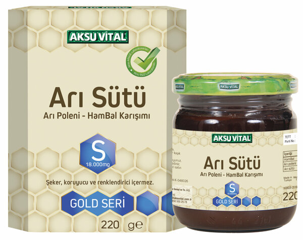 AKS VİTAL SÜPER ARI SÜTÜ S(180MG) 220 GR