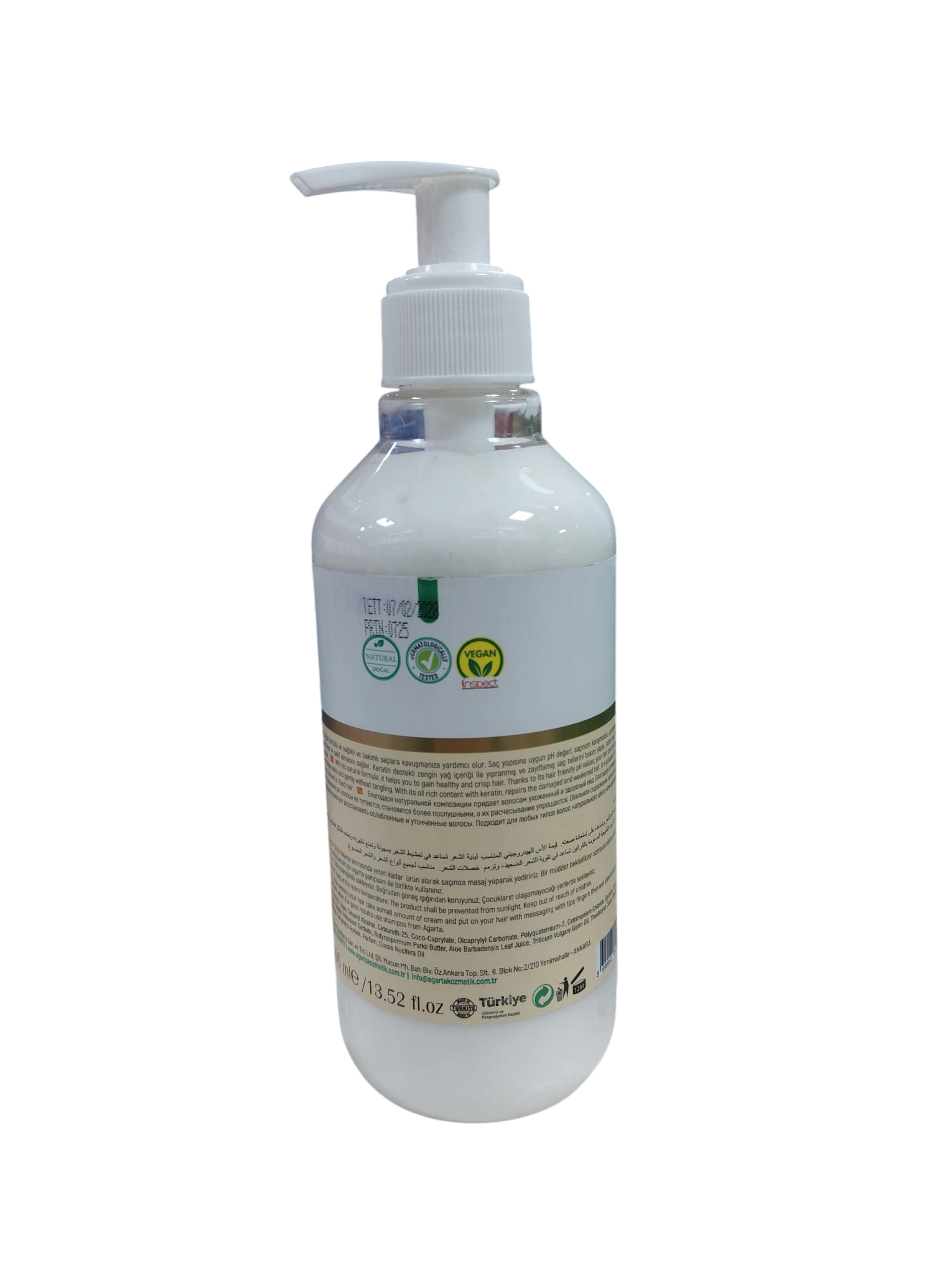 AGARTA DOĞAL SAÇ KREMİ 400 ML