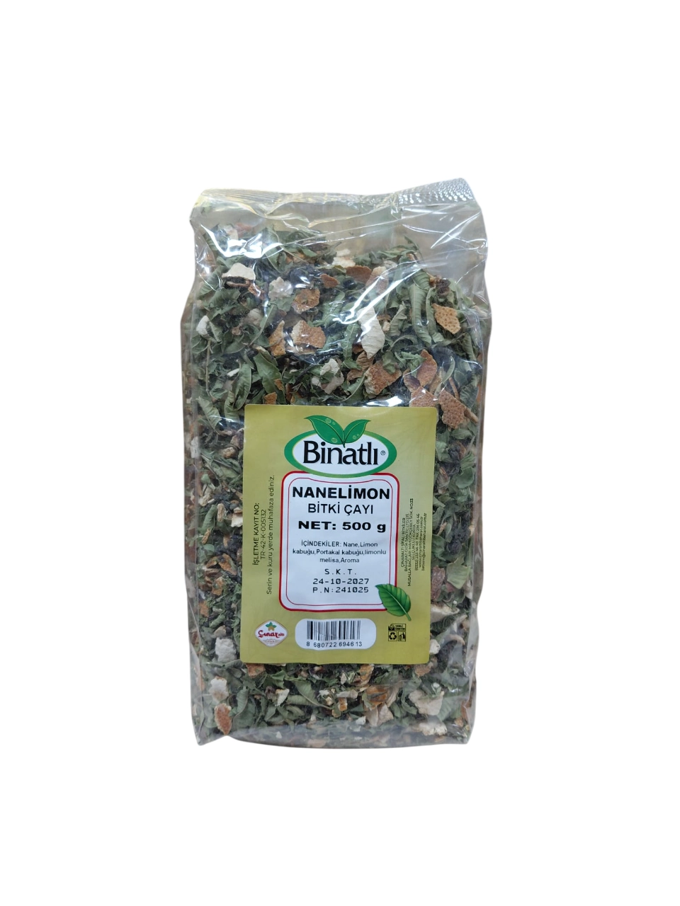 BİNATLI NANELİMON BİTKİ ÇAYI 500 GR