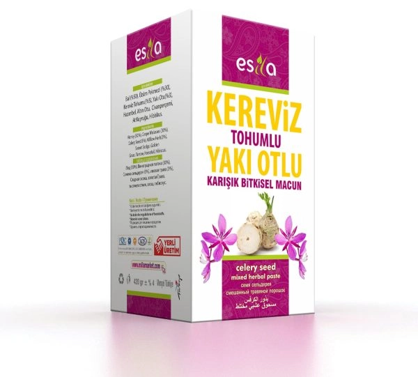 ESİLA KEREVİZ TOHUMLU YAKI OTLU KARIŞIK BİTKİSEL MACUN 420 GR.