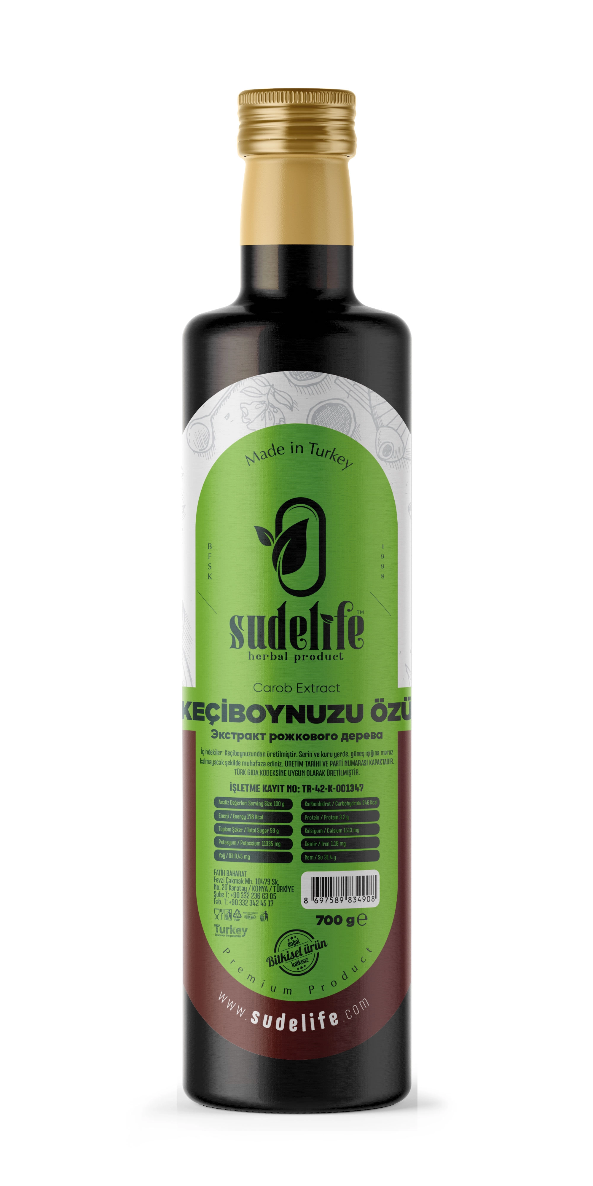FATİH SUDE KEÇİBOYNUZU ÖZÜ ŞİŞE 700 g