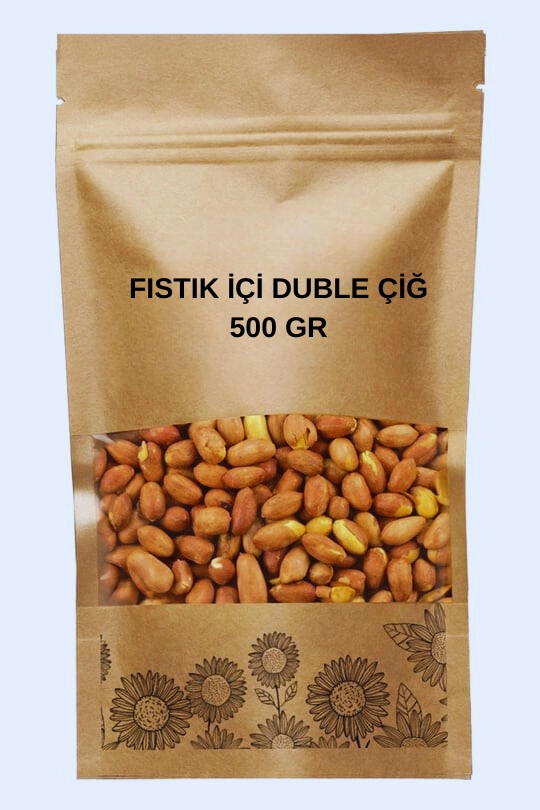 YER FISTIK İÇİ DUBLE ÇİĞ 500 GR