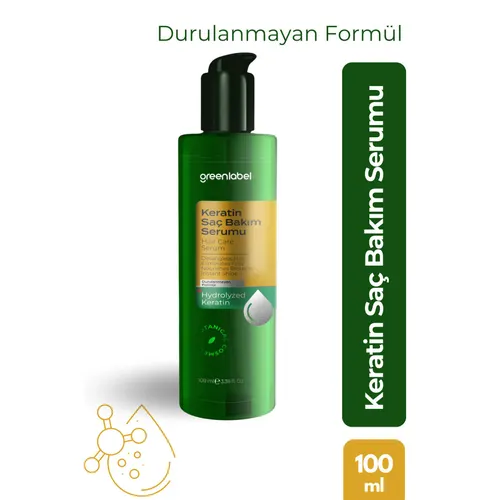 GREENLABEL KERATİN SAÇ BAKIM SERUMU 100 ML *DURULANMAYAN