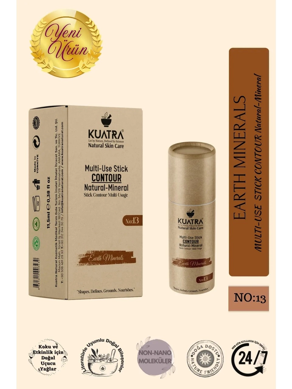 KUATRA STİCK KONTÜR EARTH MİNERAL 11,5 ML