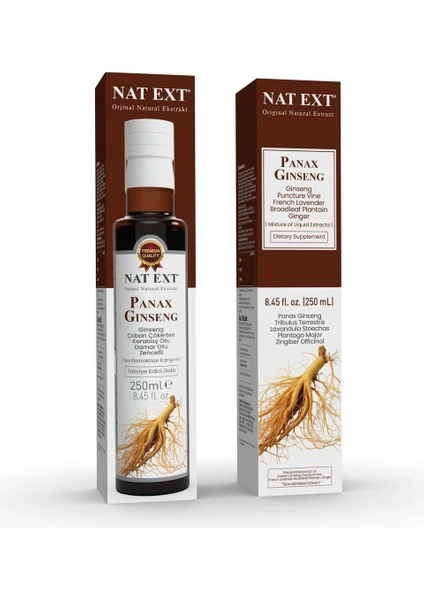 NAT-EXT PANAX GİNSENG SIVI EKSTRAKTI 250 ML