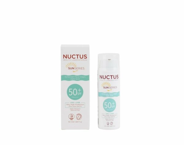 NUCTUS GÜNEŞ KORUYUCU KREM LEKELİ CİLTLER SPF50 +  50ML