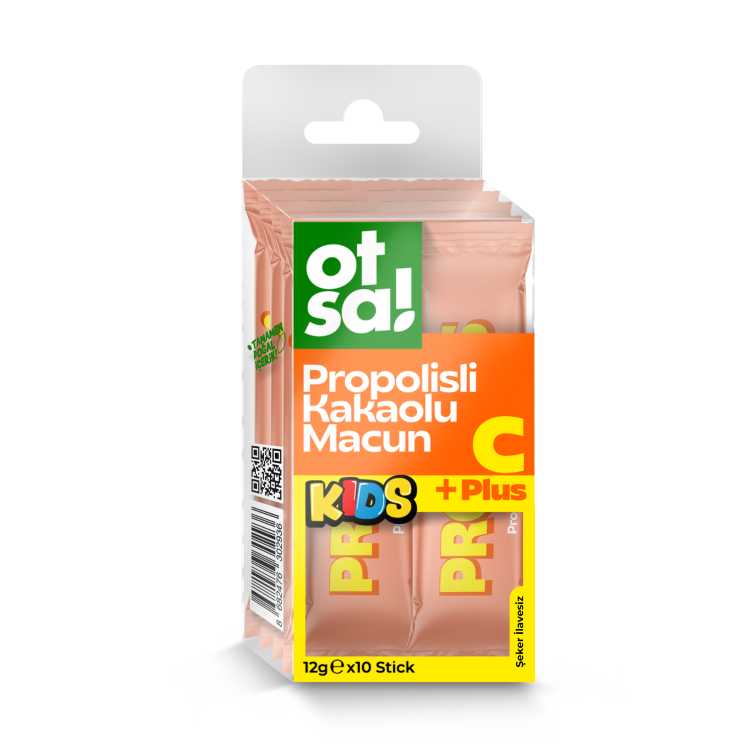 OTSA KİDS PROPOLİSLİ KAKAOLU MACUN 12G X 10 STICK