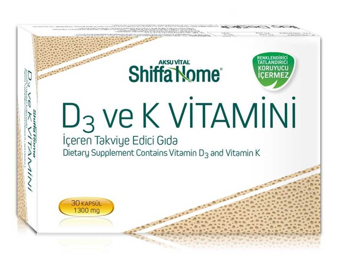 SHF VİTAMİN K&D3 30 SOFTGEL