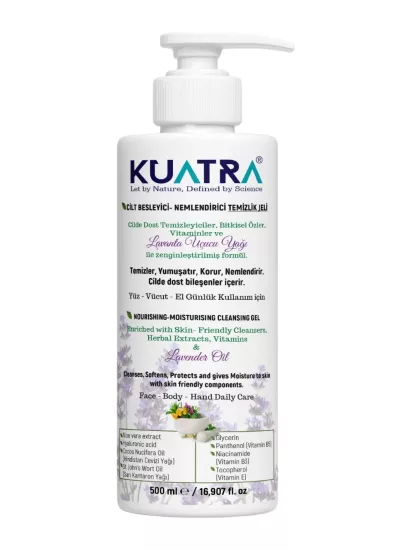 KUATRA NEM. BES. TEMİZLEME JELİ 500 ML
