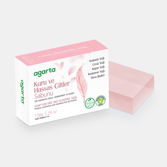 AGARTA DOĞAL CİLT BAKIM KURU VE HASSAS CİLTLER SABUNU 150 GR.