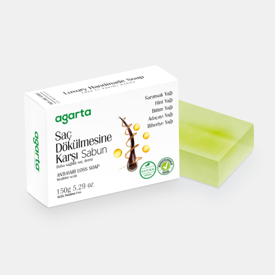 AGARTA DOĞAL CİLT BAKIM SAÇ DÖKÜLMESİ SABUNU 150 GR.