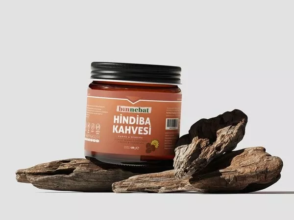 BİNNEBAT HİNDİBA İLAVELİ KAHVE KARIŞIMI 120 GR (CAM)