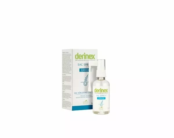 DERİNEX SAÇ DÖKÜLMESİNE KARŞI ETKİLİ SAÇ SPREYİ - ERKEK 50 ML
