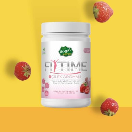DOĞAL ADRES FİTİME PROTEİN SHAKE MİX ÇİLEK AROMALI 450 GR