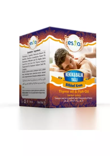 ESİLA KEKİK & BALIK YAĞLI KREMİ 210 ML