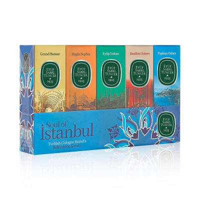 EST 16 ML SİLİNDİR CAM ŞİŞE KOLONYA 5 Lİ SET - SOUL OF İSTANBUL