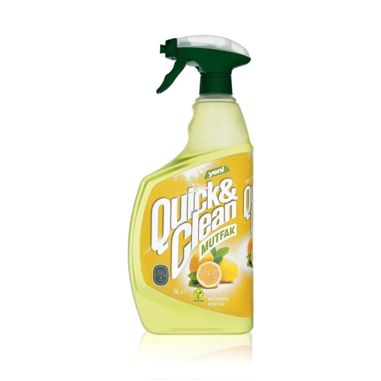 EST QUICK CLEAN YÜZEY TEMİZLEYİCİ LİMON YAĞLI KÖPÜK 1 LT- MUTFAK