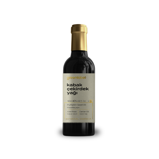 GREENLABEL KABAK ÇEKİRDEĞİ YAĞI 180 ML. (SOĞUK SIKIM)
