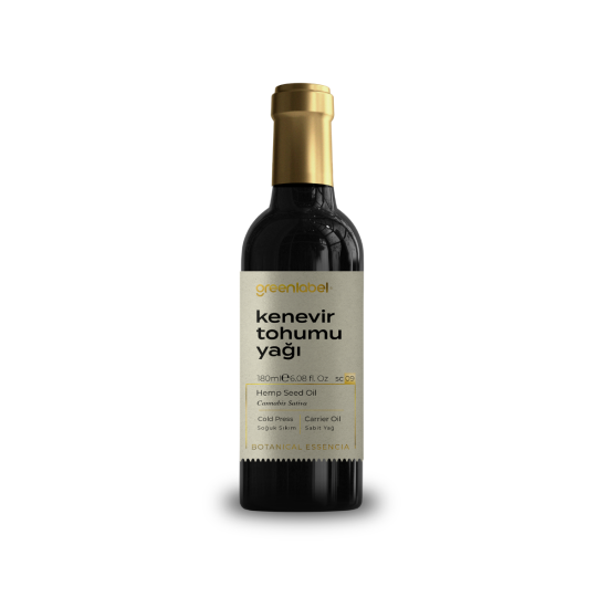 GREENLABEL KENEVİR TOHUMU YAĞI 180 ML. (SOĞUK SIKIM)