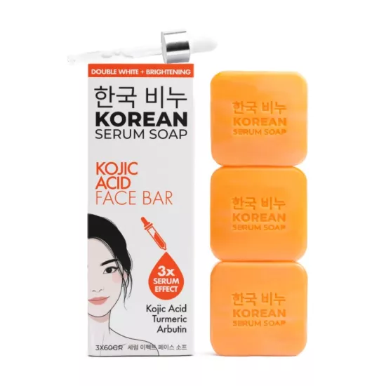 GREEN LABEL KOREAN KOJIC ACID FACE BAR-KOJİK BEYAZLATICI YÜZ SABUNU 3*60GR