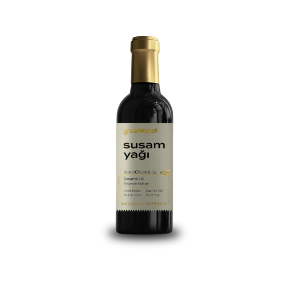 GREENLABEL SUSAM YAĞI 180 ML. (SOĞUK SIKIM)