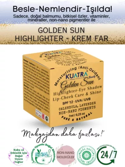 KUATRA GOLDEN SUN DUDAK YANAK BALM 7 ML.