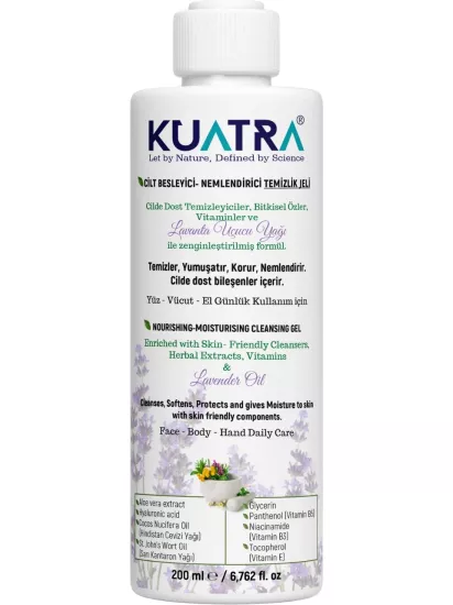 KUATRA NEM. BES. TEMİZLEME JELİ 200 ML (LAVANTA)