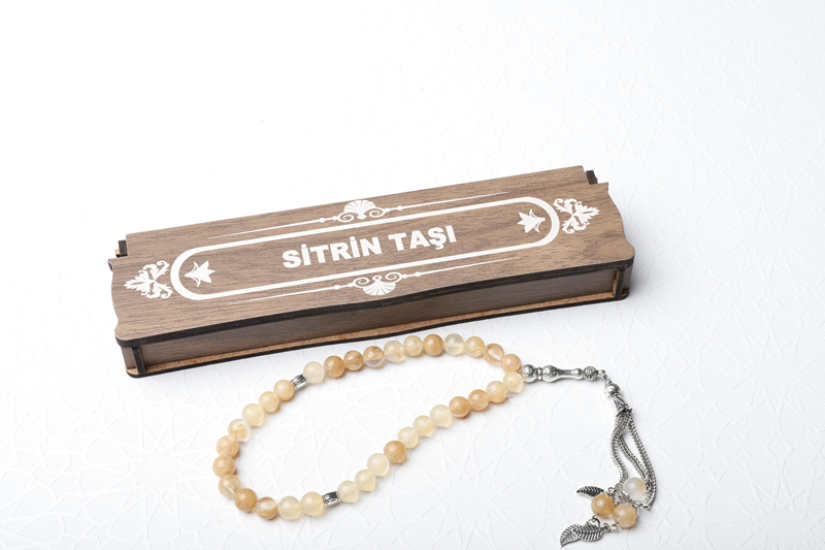 KUTULU 33 LÜ TESBİH SİTRİN TAŞI