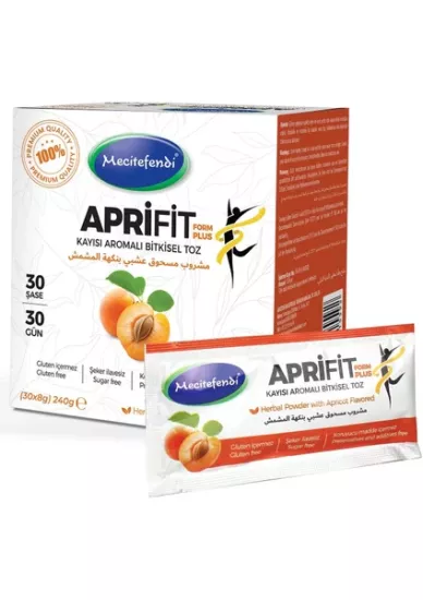 MECİTEFENDİ APRİFİT FORM PLUS 30 ŞASE (KAYISI AROMALI BİTKiSEL TOZ)