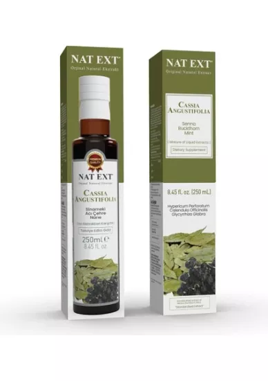 NAT-EXT CASSİA ANGUSTİFOLİA SIVI EKSTRAKTI (SİNAMEKİ, ACI CEHRE ,NANE) 250 ML