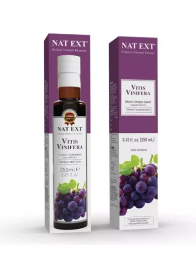 NAT-EXT VİTİS VİNİFERA SİYAH ÜZÜM ÇEKİRDEĞİ SIVI EKSTRAKTI 250 ML