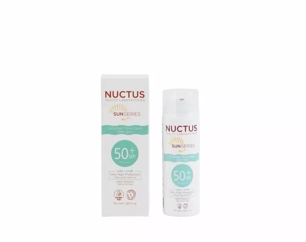 NUCTUS GÜNEŞ KORUYUCU KREM LEKELİ CİLTLER SPF50 +  50ML