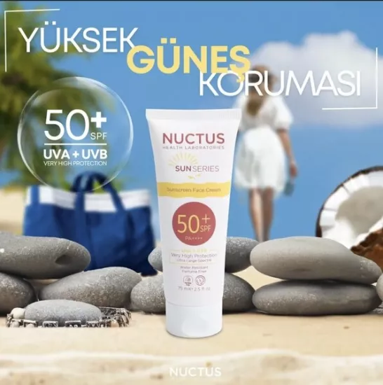 NUCTUS GÜNEŞ KORUYUCU KREM TÜM CİLTLER SPF50 +  75ML