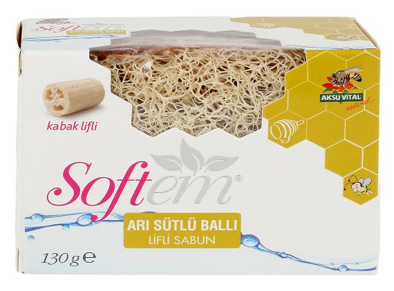 SFT ARI SÜTLÜ BALLI LİFLİ SABUN 130G