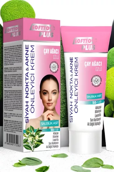 SOFTTO PLUS ÇAY AĞACI ÖZLÜ AKNE KREMİ 50ML