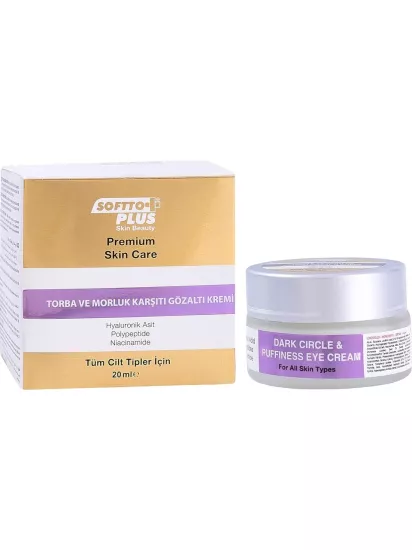 SOFTTO PLUS GÖZ ALTI TORBA VE MORLUK KARŞITI KREM 20 ML