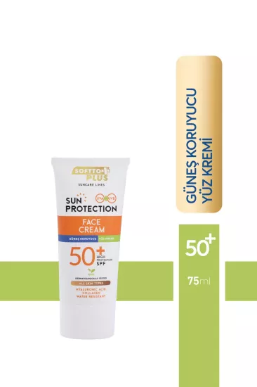 SOFTTO PLUS GÜNEŞ KORUYUCU YÜZ KREMİ 75 ML