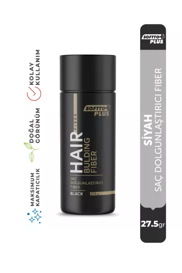 SOFTTO PLUS HAIR BULDING FIBER BLACK 27,5 GR