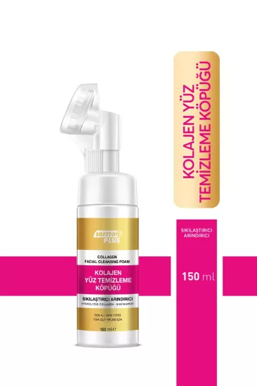 SOFTTO PLUS KOLAJEN YÜZ TEMİZLEME KÖPÜĞÜ 150 ML