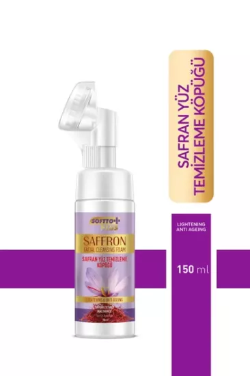 SOFTTO PLUS SAFRAN YÜZ TEMİZLEME KÖPÜĞÜ 150 ML
