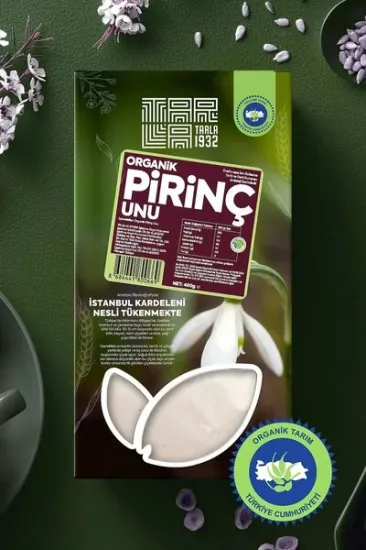 TARLA ORGANİK PİRİNÇ UNU 400 G.