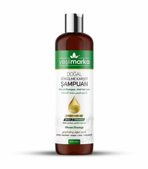 YEŞİL MARKA DOĞAL ŞAMPUAN - DÖKÜLME KARŞITI 400 ML