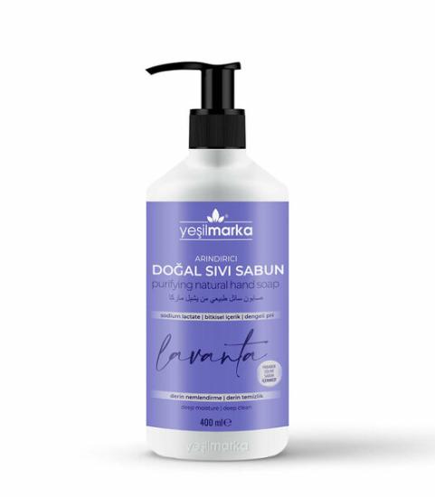 YEŞİL MARKA DOĞAL SIVI SABUN - LAVANTA 400 ML