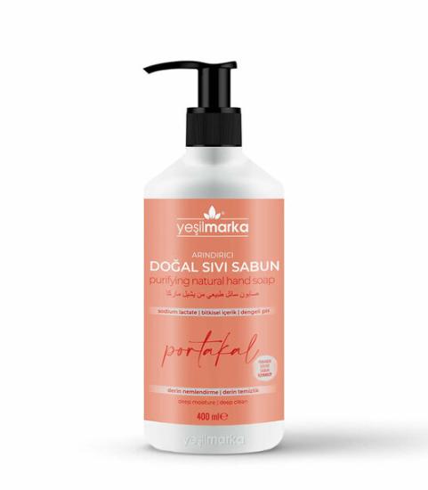 YEŞİL MARKA DOĞAL SIVI SABUN - PORTAKAL 400 ML