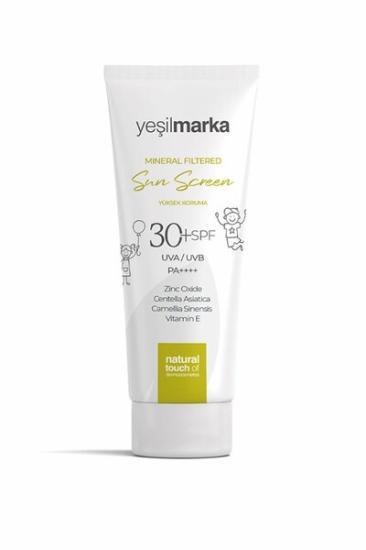 YEŞİL MARKA MİNERAL FİLTRELİ GÜNEŞ KREMİ (30 SPF) 50 ML