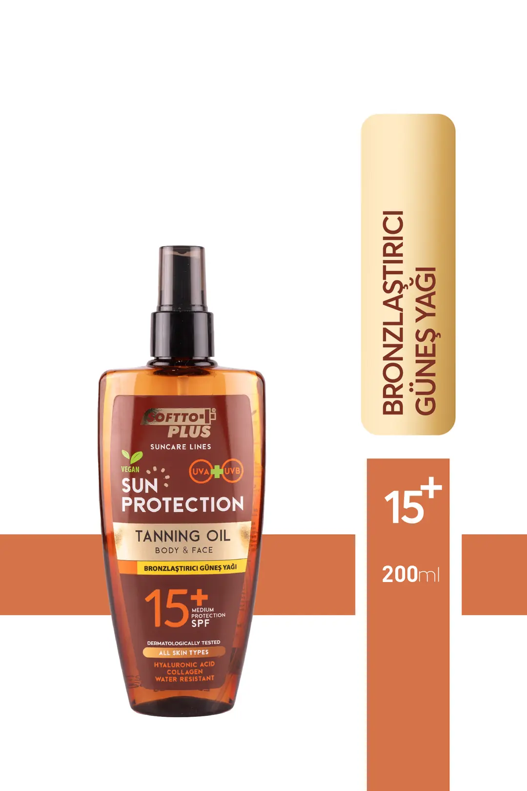 SOFTTO PLUS BRONZLAŞTIRICI GÜNEŞ YAĞI 200 ML