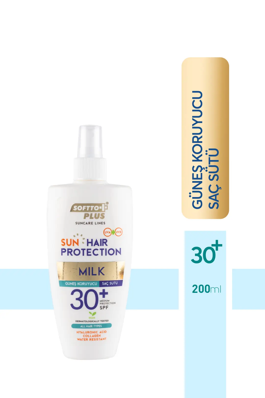 SOFTTO PLUS GÜNEŞ KORUYUCU SAÇ SÜTÜ 200 ML