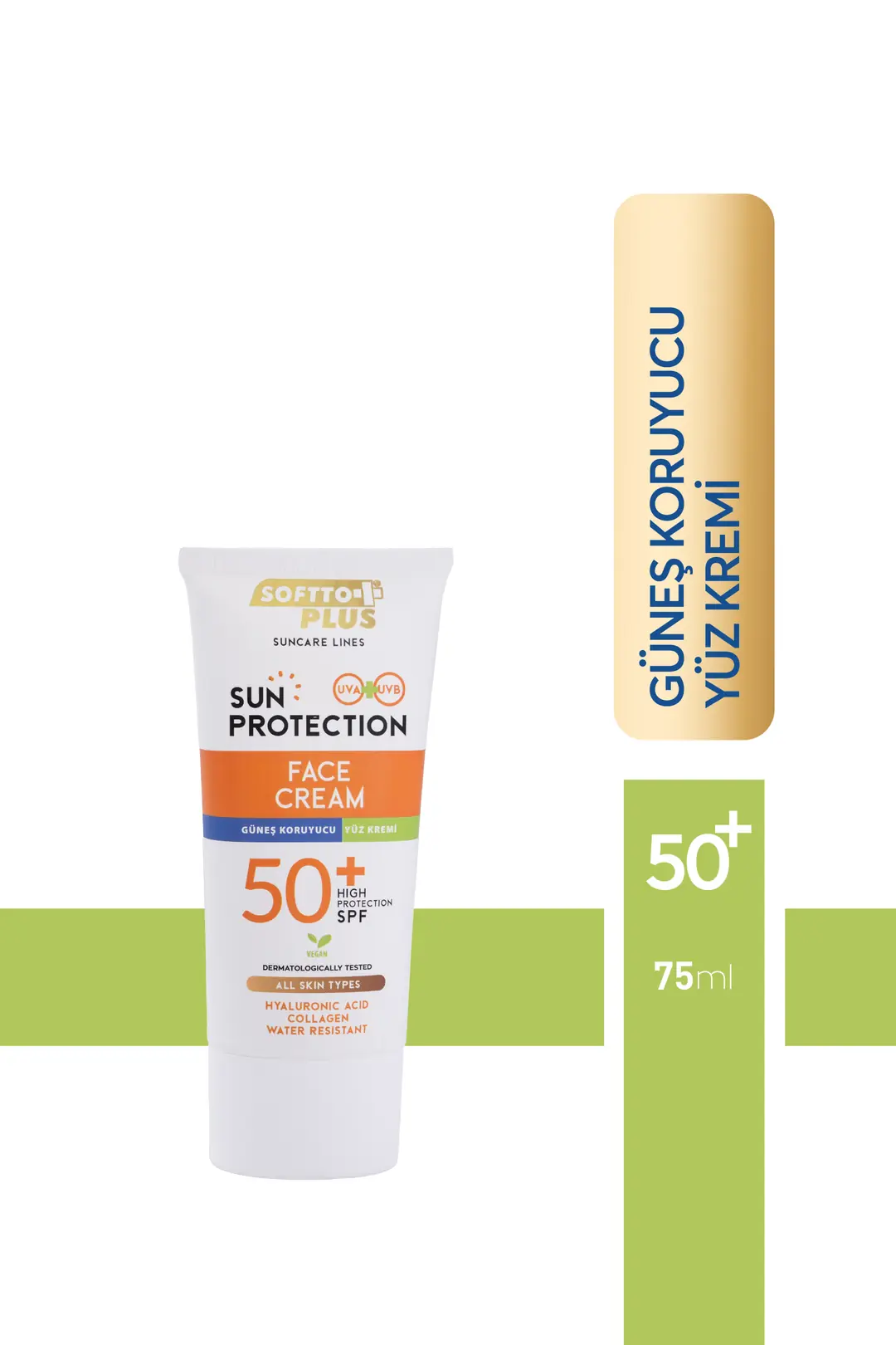 SOFTTO PLUS GÜNEŞ KORUYUCU YÜZ KREMİ 75 ML
